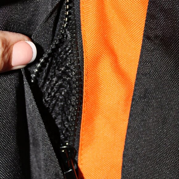 Nexgen Womens MotorCycle Jacket Black Orange Size M 100% Waterproof - Picture 6 of 15